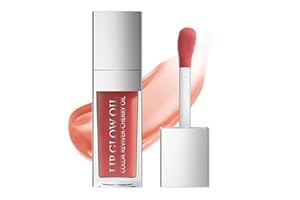 Ingzy Hydrating Lip Oil, huile à lèvres Brillant à lèvres Transparent, Lip Gloss, Non-Sticky Formula lip oil Maquillage, Rouge à lèvres liquide teinté pour filles et femmes 04