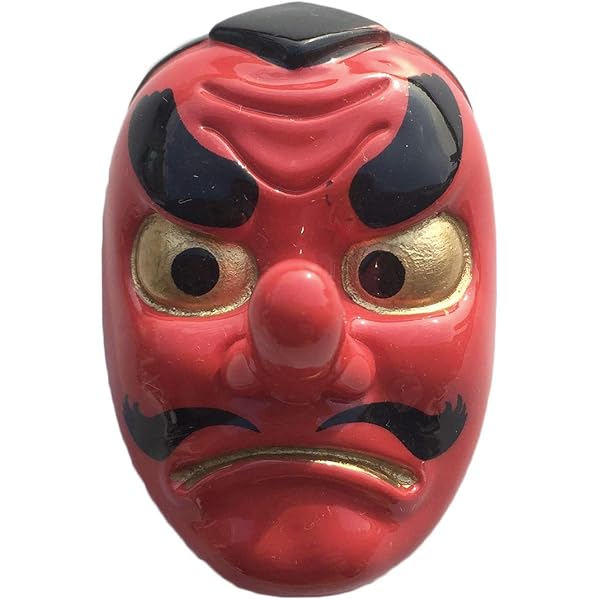 Operitacx Japanische Tengu Maske – Für Cosplay, Samurai, Kabuki – Aus Kunststoff, Gruselig & Detailreich