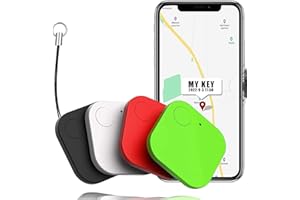 TAM88 4 Pack Key Finders, Smart Bluetooth Tracker with Anti-Lost Alarm Reminder, Apply to Car Key, Wallets, Remotes, Luggage, Pets, Children Locating, Anything Finder Anti-Lost Tag, Works With Android & iOS