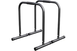 ‎GORILLA SPORTS GORILLA SPORTS® Dip Barren - 2er Set, 61 x 38 x 73 cm, bis 200 kg, rutschfest, Farbwahl - Fitness Parallettes, Dip Station, Push Up Stand Bar, Dip Stangen, Dip Ständer, Calisthenics Trainingsgerät