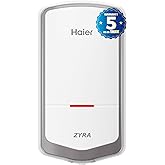 Haier ZYRA 5.5 Litre Instant Water Heater, 3000W Instant Geyser for Bathroom & Kitchen, 5-Year Tank Warranty, Rust Proof Body, Fast Heating, Advance SS Tank, Copper Heating Element, Wall Mount White
