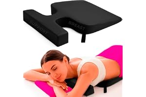 LÄTT SPA Massagebord bröstkudde uppgraderad för större byststorlekar (AA-D), kilkudde, bekväm stödkil, benägen kudde