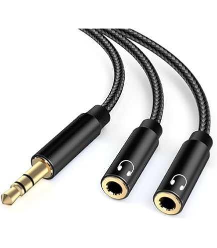 Xbox One Stereo Headset Adapter Adjustable Microphone For Game