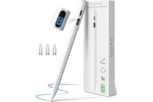 Digiroot Tablet Stift mit LED-Leistungsanzeig,Universal Stylus Pen für Samsung/Huawei/Lenovo/Xiaomi Tablets & Handy,Magnetischer Touchscreen Stift für iPhone, Android und Harmony OS Handy & Tablet