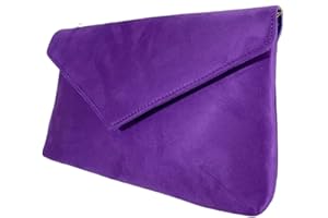 LEAHWARD Leah Ward Women's Faux Suede Leather Clutch Bag, Clutch Bag For Wedding, Party Evening Purse Handbags For Prom