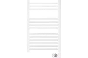facula Radiatore portasciugamani elettrico fluido, serie PE, bianco a basso consumo, 400 W