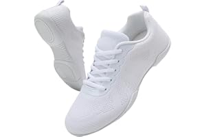 Kvwqoty Cheerleading Cheer Chaussures de Danse pour Femme et Fille Anti-dérapant Cheerleader Flexible Gymnastique Yoga Compétition Sneakers