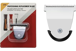 AUDOC Lames de rechange 2111 compatibles avec les tondeuses Wahl Sterling Mag 8841/8143 /8700, adaptées aux tondeuses Sterling Mag 8779 et Beret 8841 (Silver)