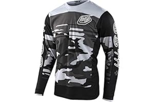 HULG Maillot De Cyclisme Hommes Manches Longues VTT Jersey Maillot De Vélo Vetement Respirant Séchage Cyclisme Tee Shirt Montagne Cycliste Vélo De Vetement Costume Fitness Hauts