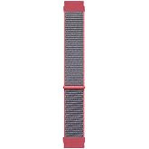 Microsonic Samsung Galaxy Watch Active 2 40mm i&ccedil;in Hasırlı Kordon Woven Sport Loop Koyu Pembe [Galaxy Watch Active 2 40mm ile