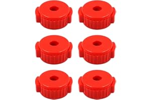 Hsthe Sea 6PCS Quick-Set Cymbal Nut for Cymbal Stand Cymbal Quick Release Nuts Drum Accessories for Percussion Replacement Kitparts -Red