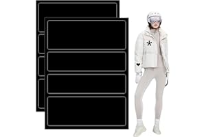 FRXVUC 2 Pièces Patchs de réparation en nylon, Patchs pour Doudoune, Patch de réparation imperméable autocollant pour Réparer les Doudounes,Manteaux,Tentes,Sacs de Couchage, 20x15cm(Noir)