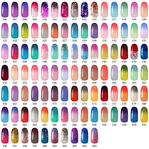 Gellen Thermo Nagellack auflösbarer Gel Nagellack UV Gel Farbwechsel 7.5ml 149 - 3