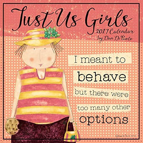 Just Us Girls 2017 Square Wall Calendar