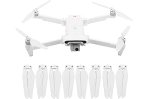iEago RC FIMI X8 Pliables Hélice Propellers de Remplacement à Dégagement Rapide CW & CCW Lame pour Xiaomi FIMI X8 Se Accessoires Drones, 4 Paires, Blanc