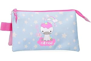 Roll Road I Am a Unicorn Estuche Triple Azul 22x12x5 cms Poliéster