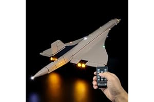 Hosdiy LED Lighting Kit - LED Light Kit for Lego-10318 - Compatible with (Concorde-10318) Model (Only Light, No Building Model) (RC Light Kit)