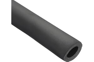 Rebower 19mm ID Pipe Insulation Tubing 9mm Thick Heat Preservation Foam Tube, [for Plumbing Freeze Protection Exercise Handle] - 37mm OD/6ft/Black