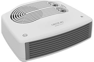 Cecotec Chauffage Électrique à Faible Consommation ReadyWarm 2000 Max Horizon, Ventilateur Chauffant de 2000 W, 3 Modes, Thermostat Réglable, Utilisation Facile, Zone de Couverture 20 m2, Blanc