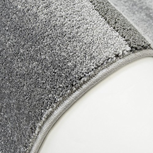 Teppich Modern Moda Öko-Tex Kreis grau schwarz creme verschiedene Größen 190×280 cm - 2