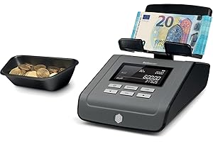 Safescan 6165 - Balanza contadora de dinero para monedas y billetes