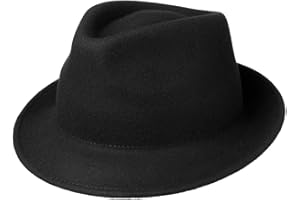 Lipodo Trilby Kapelusz z filcu wełnianego dla kobiet/mężczyzn – filcowy kapelusz męski Made in Italy – włoski kapelusz wełniany na jesień/zimę – kapelusz z filcu wełnianego