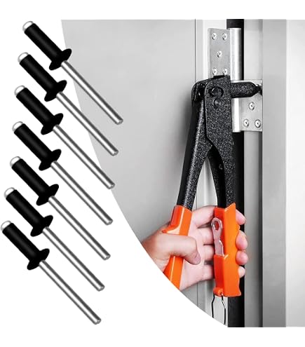 100 Stück Blindnieten Flachkopf Multigrip-Nieten Alu/Stahl 3,0x8,0 mm schwarz RAL 9005 Mehrbereichsnieten