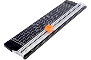 SHANBYE A4 Paper Cutter,Paper Trimmer Portable Guillotine Mini Paper Trimmer 36CM Craft Guillotine Scrapbooking with Automatic Security Safeguard for Craft Paper Coupon Label and Cutting Paper Photographs