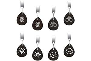 Royouzi 8 Stück Tischdeckenbeschwerer Naturstein, Tischdeckenhalter aus Naturstein Tischdecke Gewichte Schwer Tischtuchklammer für Party Camping Hochzeit Garten Picknick