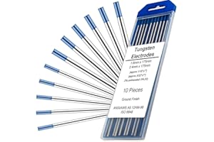 EATBALE for TIG Welding Tungsten Electrodes 2% Lanthanated WL20/EWLa-2 (Blue) 1.6 x 175mm 5Pcs & 2.4 x 175mm 5Pcs for TIG Welder 7" Length Tungsten Needle Rods Accessories (10 Pack)