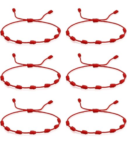 Go2boho braccialetti con corda rossa catena di fortuna curativa fatta a mano Boho gioielli multistrato alla moda minimalista per regalo Festival donna uomo  36