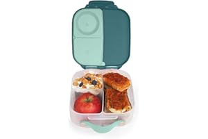 ‎B.BOX b.box Mini Brotdose für Kinder mit Fächern | Bento Box, 3 Fächer (2 Auslaufsicher) | Lunchbox für Gerichte & Snacks | Platz für Ganzes Obst | BPA-frei