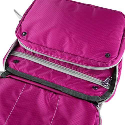 Totoose Kulturbeutel Wasserdicht Aufhängbar Waschtasche Polyestergewebe Reißfeste Kosmetiktasche Leicht Multifunktionale Kulturtasche für Reise Geschäftsreise - 7