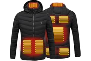 Coo2Sot Giacca riscaldabile da donna riscaldato tramite cappotto Sci riscaldato Cappotto da donna all'aperto Giacca Riscaldata Invernale Calda e Lavabile