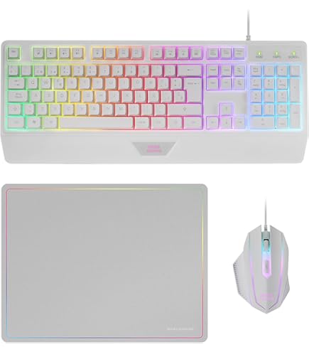 CUEA Gamingmuis, USB-gamingmuis Plug en Play RGB-achtergrondverlichting