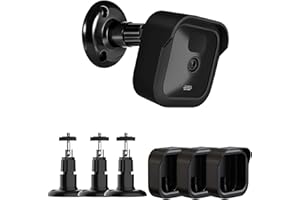 AKOEMXEEO Uchwyt ścienny do kamery zewnętrznej Blink, regulowany o 360 stopni, uchwyt na kamerę Blink z odporną na warunki atmosferyczne, pokrowiec ochronny do zupełnie nowego systemu kamer bezpieczeństwa Blink