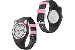 HUYVMAY Kids Pedometer Watch Senza App e Telefono, IP68 Impermeabile Fitness Tracker per Ragazze Ragazzi, Orologio Digitale con 2 Sveglia, Cronometro, Distance Counter, Contacalorie, Pedometro