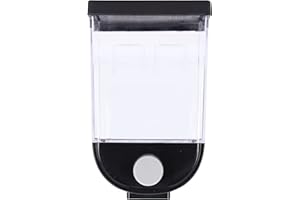 BuyWeek Dispensador de alimentos secos, dispensador de cereales montado en la pared, contenedor de almacenamiento de granos cuadrados, dispensador de cuentas de lavandería para cocina(1L)