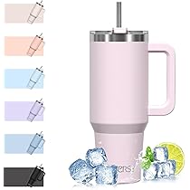 Volhoply Isolierter Reisebecher 360ml - Edelstahl Thermobecher Mit Klappdeckel