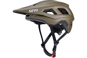 Mountain Bike Helmet with Detachable Visor, SIFVO Bike Helmet for Men and Women MTB Helmet, Adjustable Adult Bike Helmet, 57-59cm