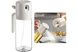 ATB-GIFT 500ml Vetro Oliera Spray, Spruzzatore di Olio/Aceto/Olive Oil, Spruzzo e scarico, Olio Spruzzatore per BBQ, insalata, pane di cottura, cucina