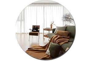 MCLEULLA Acrylic Mirror for Walls, HD Large Bathroom Mirror Stickers Wall-Mounted Unbreakable shatterproof Mirrors for Make Up Vanity Baby Room Frameless Mirror Living Room Bedroom Decor Decoration