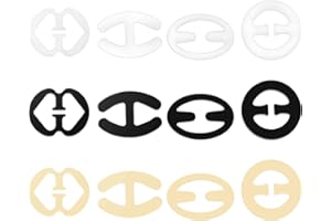 TENDYCOCO 12 Pcs Soutien-Gorge Bretelles Clip Antidérapant en Plastique Racerback Soutien-Gorge Clip Soutien-Gorge Accessoires pour Filles Femmes Dames