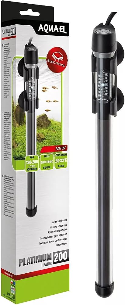 AQUAEL 121219 cam ısıtıcı Platinum ısıtıcı 200 W, 260 g