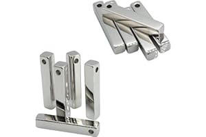 STAYMAX Rechteck Bar Gravur Rohlinge Edelstahl Gravur Blank 10 Pack