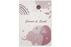 Nemau - Protège Carnet de Santé Enfant et Adulte – Housse Souple Lavable – Format Universel – Motifs Modernes – Étui de Protection Durable pour Carnet Médical – Idée Cadeau - Modèle Boho