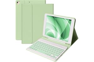 CC STORE Keyboard Case for iPad 9th 2021/iPad 8th Gen 2020,Case for iPad 10.2 7th Gen 2019 with Bluetooth Wireless Detachable Keyboard, Cover for iPad Air 3 10.5 2019/iPad Pro 10.5"2017 Built-in Pencil Holder