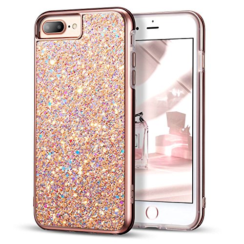iPhone 7 Plus Case, ESR Luxury Glitter Sparkly Diamond Case with Dual Layer Design [Shockproof] [Hard PC Back, Soft TPU Inner] Protective Case Cover for 5.5