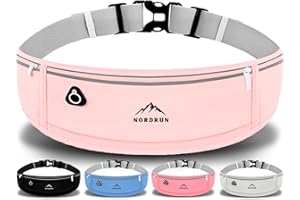 Nordrun Marsupio Running Uomo & Donna, marsupio corsa Impermeabile - per Corsa, Sportivo, Trekking, Sport, Fitness, Jogging - marsupio running Cintura Palestra - per Tutti Cellulare