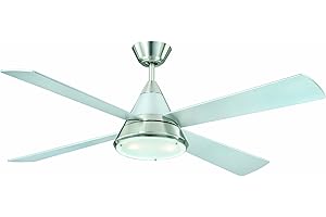 AireRyder Energiespar Deckenventilator Cosmos inklusive Licht und Fernbedienung, 132 cm, Nickel
